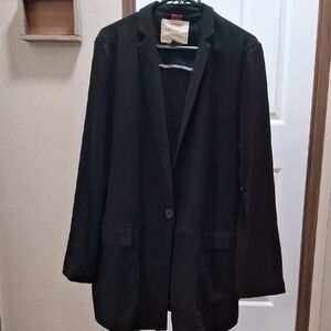 Cartonnier For ANTHROPOLOGIE Classic Black Blazer SIZE XL